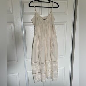 NWT J.Crew cream Milano maxi dress